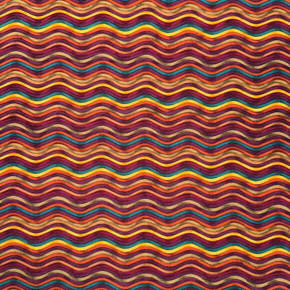 Timeless Treasures Wavy Striped Desert Dunes Cotton Fabric Print - 1/2 Yard - Picture 1 of 8